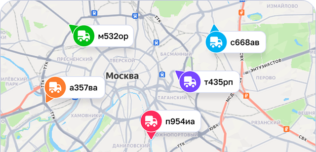 Контроль автопарка в реальном времени