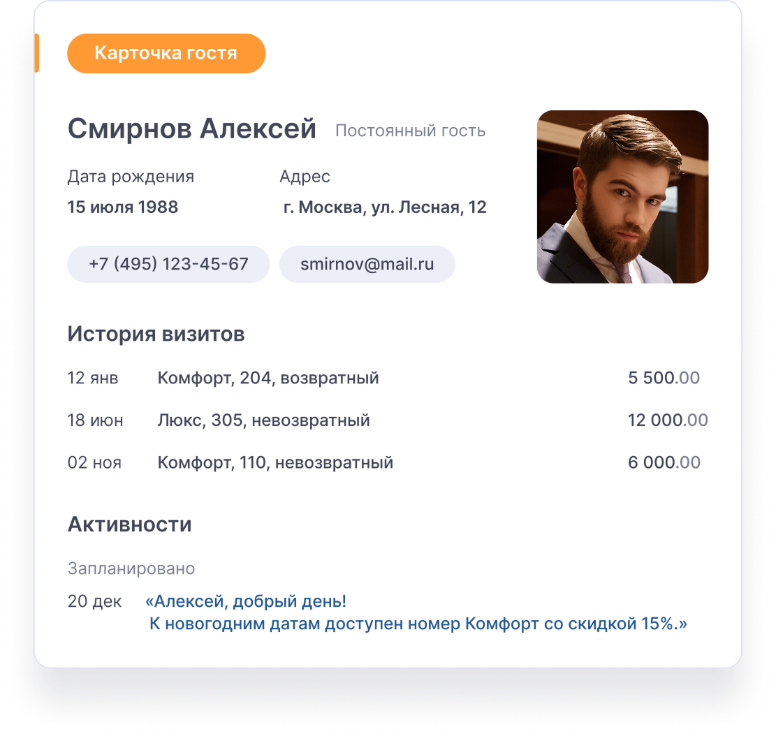 Единый справочник гостей